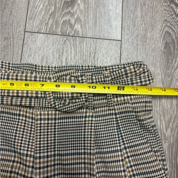 Zara Checkered Belted Women's Trousers - Picture 6 of 12